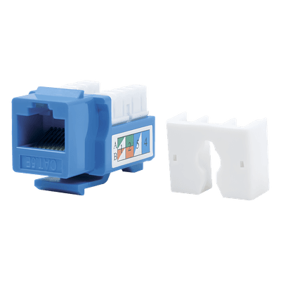 Módulo Jack Keystone / Cat5e / Terminación 110 / RJ45 / Sin Blindaje / Azul
