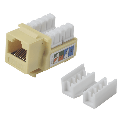 Jack Keystone Cat5e / Terminación 110 Punchdown / RJ45 Sin Blindaje / 90° / 24-26 AWG / Amarillo LP-KJ-505-YE LINKEDPRO BY EPCOM