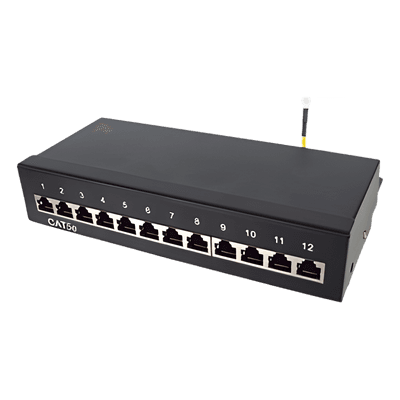 Panel de parcheo de impacto (110) Blindado (STP) de 12 puertos Cat5e, 10in LP-PP-529 LINKEDPRO BY EPCOM
