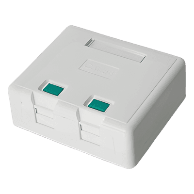 Caja de Pared / 2 Puertos Keystone / UL 94V-0 / Montaje Superficial Vertical / Incluye Kit de Herramientas LP-WP-06 LINKEDPRO BY EPCOM
