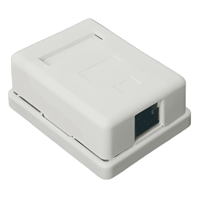Caja de Pared / 1 Puerto Keystone / Cat5e STP / Montaje Vertical / 0 a 70°C / UL-CE-ETL LP-WP-6036 LINKEDPRO BY EPCOM