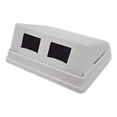 Caja de Pared Angulada / 2 Puertos Keystone / Cat5e/Clase D / UL 94V-0 / 0 a 70°C LP-WP-12 LINKEDPRO BY EPCOM