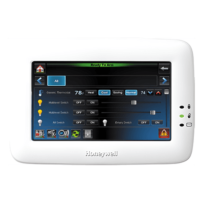 TouchCenter / Pantalla Táctil 7 pulg / Z-Wave / Compatible Paneles VISTA / Uso Interior TUXEDO HONEYWELL