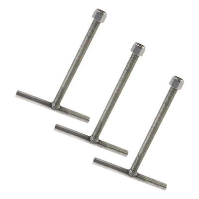 Ancla para Base de Torre / Tubo 1 1/16' (19.3 mm) / Acero ASTM-36 Galvanizado / Diseño Modular 3 Piezas / 92.3 cm Altura / 3.03 ft x 2.79 ft x 3.28 ft SAB-90G SYSCOM TOWERS