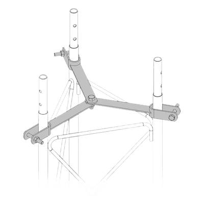 Brida de Sujeción para Retenida / Acero Galvanizado en Caliente / Compatible STZ90G / Norma NMX-H-004 SJB-90G SYSCOM TOWERS