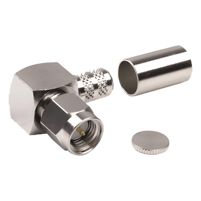 Conector SMA Macho en A/R / Anillo Plegable / RG-8/X, LMR-240, Belden 9258 / Níquel, Oro, Teflón RSA-3010-X RF INDUSTRIES,LTD