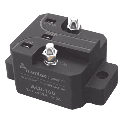 Aislador de Baterías para Vehículos / Detección Automática 12/24 Vcc / 160 A Continuos / 480 A Pico / Control por Microprocesador