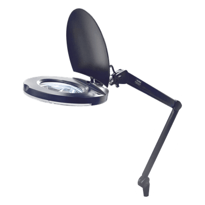 Lámpara de Escritorio con Lupa / 5 Dioptrías / 2.25X / 80 LED SMD / 1860 Lux / Abrazadera G / Brazos Ajustables DESK-LAMP SYSCOM PARTS