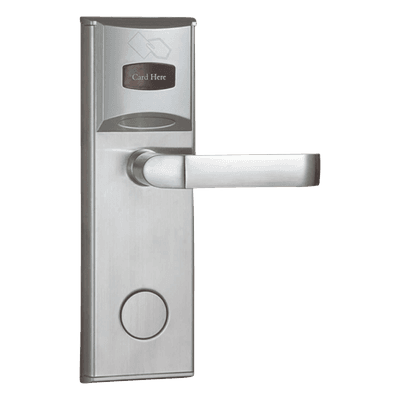 Cerradura Electrónica para Hotel / MIFARE® 13.56 MHz / 5 Pestillos / Acero Inoxidable / 224 Eventos / Apertura de Emergencia / Puerta Derecha / 35-55 mm LOCKPRO-1HD ZKTECO - AccessPRO