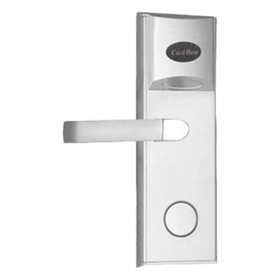 Cerradura Electrónica para Hotel / Lector MIFARE 13.56 MHz / 5 Pestillos / Acero Inoxidable / 224 Eventos / 4 Baterías AA / Puerta Izquierda / 35-55 mm LOCKPRO-1HI ZKTECO - AccessPRO
