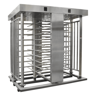 Torniquete de Cuerpo Completo / Doble Acceso / Acero Inoxidable 304 / 30 Personas/min / Interior/Exterior / 4 Ejes de Seguridad / 2.31 x 1.46 x 2.2 m (7.58 x 4.79 x 7.22 ft) / 800 kg (1763.7 lb) XT-200 ACCESSPRO