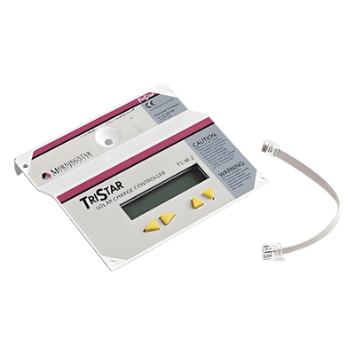 Medidor remoto / Display LCD multifuncional / Cable 30 m (98 ft) / Sistemas 12V-24V-48V CC / Rango -20°C a 70°C TSR-M2 MORNINGSTAR