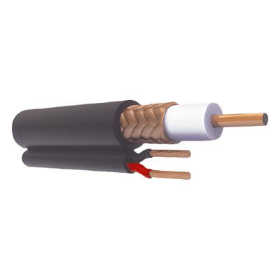 Cable Coaxial Siames / 305 m (1000 ft) / RG59 / CCA 90% / 20 AWG / Cobre Sólido / Intemperie HD RG-59-V-CCA/1000 VIAKON