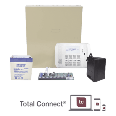 Panel de alarma residencial y comercial / hasta 48 zonas / 3 particiones / kit con gabinete, batería y transformador / AlarmNet y Total Connect VISTA-48LA-NTB HONEYWELL HOME RESIDEO