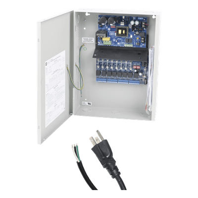 Fuente de Poder con Respaldo / 12 VCC / 10 A / 240 W / 115 VCA / 8 Salidas Independientes / 8 Entradas de Control