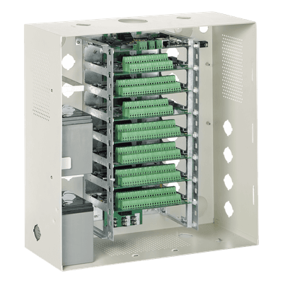 Gabinete metálico para 9 tarjetas de la serie EXPANSE ME-00 ROSSLARE SECURITY PRODUCTS