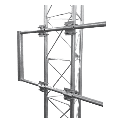Brazo para Torre / Acero ASTM A-36 / Galvanizado Electrolítico / Tubo Ø 2" Ced 30 / Largo 1.7 m (5.6 ft) / Ajustable 30-100 cm (11.8-39.4 in) S-BLUE SYSCOM TOWERS