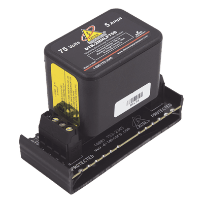 Protector Modular / 75 V / 2 Pares / Base Desmontable / Snap-Track / 83 x 38 x 66 mm / -40°C a 70°C DTK-2MHLP75BWB DITEK