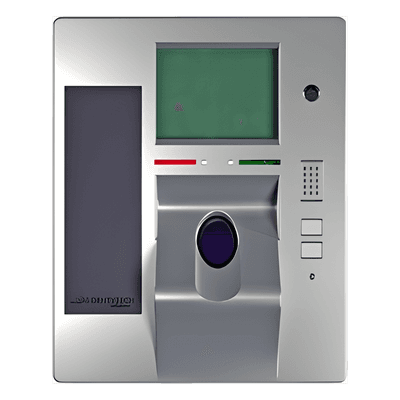 Terminal Biométrica de Huella con Imagen Multiespectral, Todo Tipo de Huella, Antivandalismo, Pantalla Touch, Cámara 5 Mpx, IDT WallMount 100-240-200 IDENTYTECH