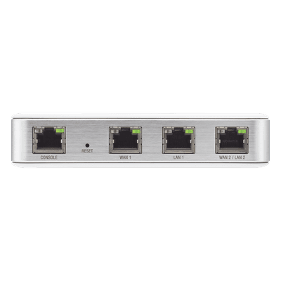 Router UniFi puertos Ethernet Gigabit, desempeño de 1 Mpps, hasta 100 dispositivos en LAN, bloqueo de tráfico por categoría, administración desde la nube USG UBIQUITI
