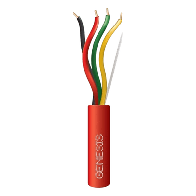 Cable para Sistemas Contra Incendio / 4x18 AWG / 305 m (1000 ft) / Riser / FPLR-CL3R / Resistente al Fuego / Rojo 4307-1104/1000 GENESIS