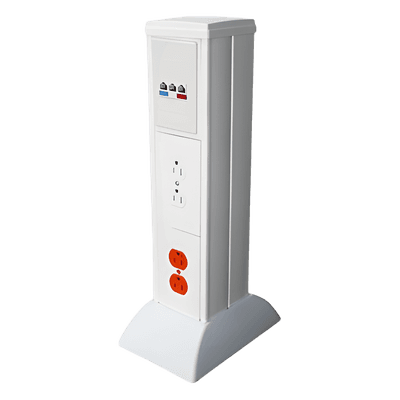 Mini Columna de Gestión de Cables / Sistema Modular / -40°C a +85°C / PVC y ABS de Alto Impacto / 2.89 lb / NOM-001-SEDE-2005 TH-MIC THORSMAN