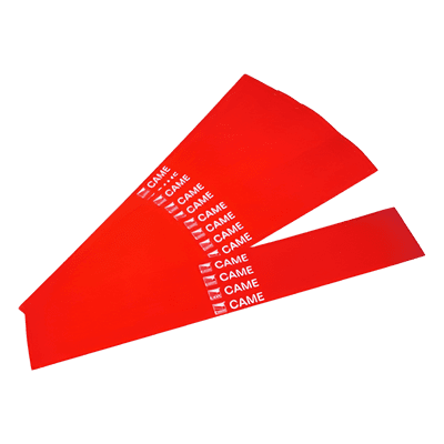 Bandas Reflectantes para Mástil / 20 Piezas / Alta Visibilidad Roja / Resistente a Intemperie y UV / Diseño Universal 001-G02809 CAME