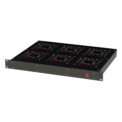 Ventilador para Rack 19" / 6 Abanicos / 1 Unidad de Rack / 110 Vca / 2.1 A / Carcasa de Acero Laminado EI-RAR-12V6 LINKEDPRO BY EPCOM