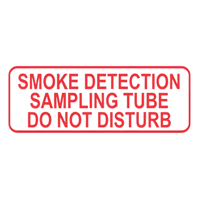 Etiqueta de identificación para tubería de aspiración / Paquete 125 piezas / Material resistente a condiciones extremas / Adhesivo para superficies lisas RP-5217 SAFE FIRE DETECTION INC.