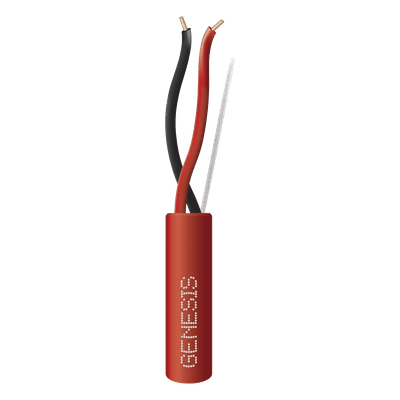 Carrete de Alambre / 2x16 AWG / Riser 305 m (1000 ft) / FPLR CL3R FT4 / Color Rojo / Detección de Incendio 4311-1004/1000 GENESIS