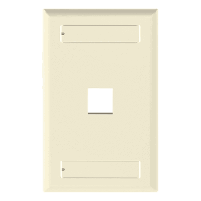Placa de Pared Vertical / 1 Puerto Keystone / 69.8x114.3 mm / 2.75x4.5 pulg. / Marfil NK1FEIY PANDUIT