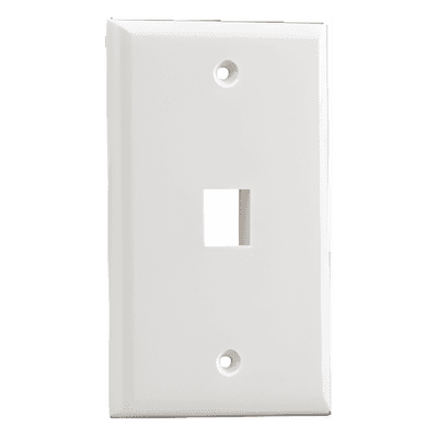 Placa de Pared Vertical / 1 Puerto Keystone / ABS / 69.8 x 114.3 mm (2.75 x 4.5 in) / Marfil NK1FNEI PANDUIT