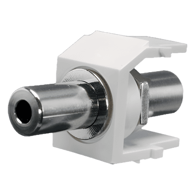 Módulo Acoplador Estéreo / 3.5 mm / Keystone / Paso / Blanco Mate / 100 Ohmios / 1A / 50V NK35MSCIW PANDUIT