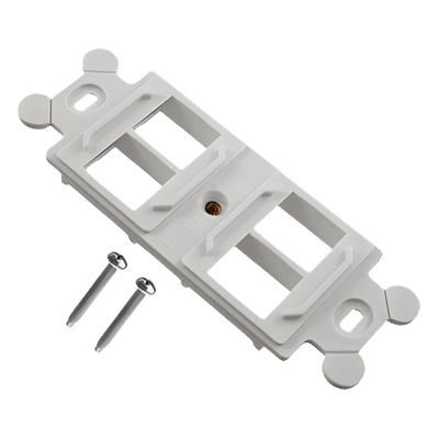 Marco de Módulo Dúplex / NEMA 106 / 4 Módulos Keystone / 4.12 x 3.30 in / Blanco NK4106MFWH PANDUIT