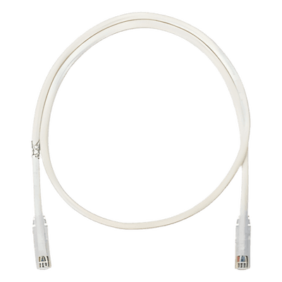Cable de Parcheo UTP / Cat 6 / Clase E / 3 m (9.84 pies) / 24 AWG / T568B / Blanco Mate NK6PC10Y PANDUIT
