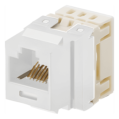 Jack Keystone / Cat 5e / RJ45 / Terminación 110 / T568A/B / 1 Puerto / Blanco NKP5E88MWH PANDUIT