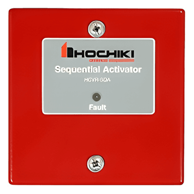 Activador secuencial / 24 VDC / 1 A salida / 2 generadores simultáneos / Inundación total / Rojo HCVR-SQA HOCHIKI