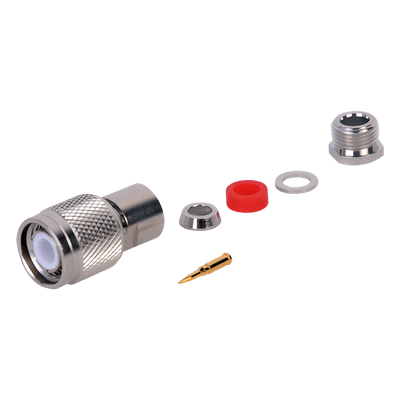 Conector TNC Macho / Rosca Izquierda / Bronce Niquelado / Teflón / RG-58/U, RG-142/U RT-1200-C RF INDUSTRIES,LTD