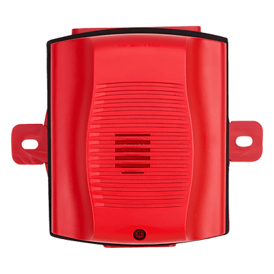 Sirena / Exterior Serie K / 12-24 Vcc / hasta 93 dBA / 9 tonos y volúmenes / NEMA 4X / Rojo HR-K SYSTEM SENSOR