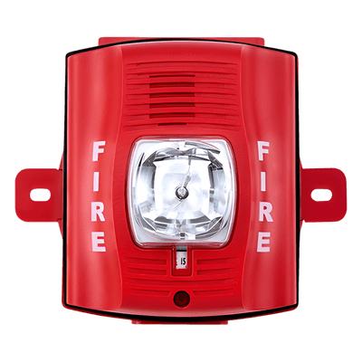 Sirena/Estrobo / Bifilar / Exterior Serie K / 12-24 Vcc / 15-115 cd Seleccionable / hasta 88 dBA / Rojo P2R-K SYSTEM SENSOR