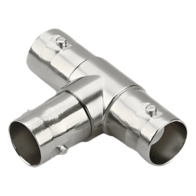 Adaptador Coaxial en T / Triple BNC Hembra / 75 Ohm / Níquel-Oro-PTFE / 14.5 x 23.7 x 33.0 mm TT-RG-10 EPCOM TITANIUM