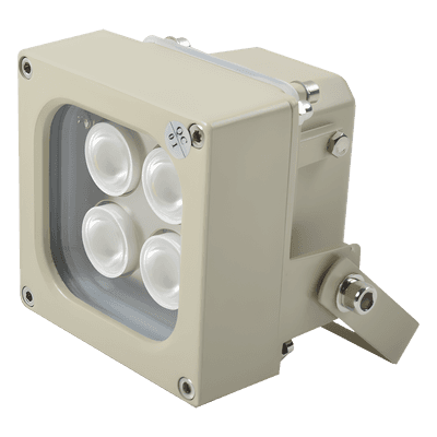 Iluminador LED de Alta Potencia | Luz Blanca | 10 Metros de Iluminación | Cobertura 120° | IP66 | Bajo Consumo de Energía | Fotocélula Incorporada | Soporte en “U” | Carcasa de Aluminio | Alta Transmitancia de Luz. HL-120-WH10 HYPERLUX