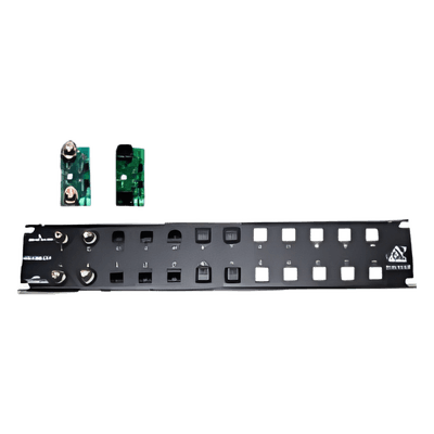 Placa frontal para 12 módulos con conexión BNC para instalaciones en rack ( No se incluyen los módulos ) DTKRM12FP DITEK
