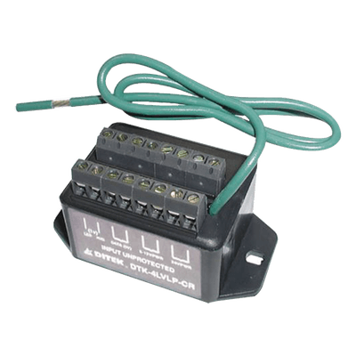 Protector contra descargas / 3 pares / 12-14V / 2,000A / Wiegand / -40°C a 70°C / 9.84 ft cable DTK3LVLPX DITEK