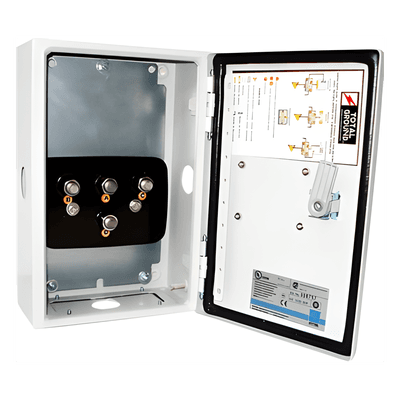 Acoplador de Impedancias / 1500 A / Gabinete Calibre 18 / Conexión 1/2' / Acero ASTM-A653 TG-C01 TOTAL GROUND