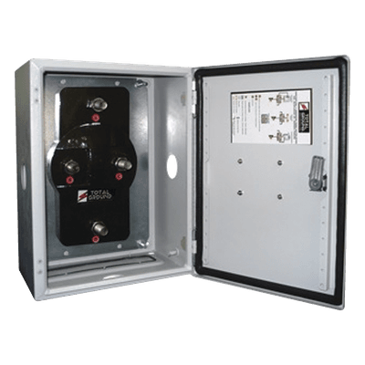 Acoplador de Impedancias / 2500 Amp / Gabinete Acero Cal. 18 / Conexión 1/2" / 300x400x200 mm / 9.02 kg TG-C02 TOTAL GROUND