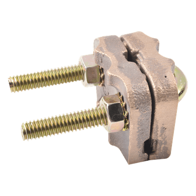 Conector de Puesta a Tierra / Varilla 5/8" a 1" / Cable 4 a 3/0 AWG / Tubería 3/8" a 3/4" / Bronce TG-AB18 TOTAL GROUND