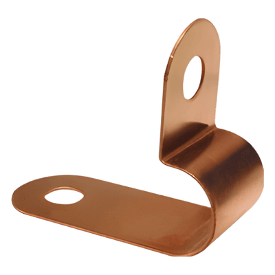 Abrazadera de Cobre / 23.90 mm Base / 254 mm Largo / 62.49 mm Altura / Fijación de Cable a Pared TG-ACP TOTAL GROUND