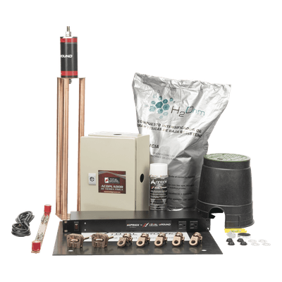 Kit de Tierra Física Recomendada para Cuartos de Telecomunicaciones (Data Center). KIT-MASTER-TG-SITE TOTAL GROUND