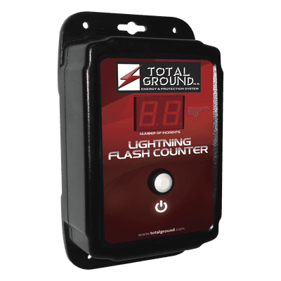 Contador de Descargas Atmosféricas / Detección Electrónica de Impactos / Instalación a 2 m (6.6 ft) / Cumplimiento Normativo UNE 21.186 y NFC 17.102 TG-CDA TOTAL GROUND